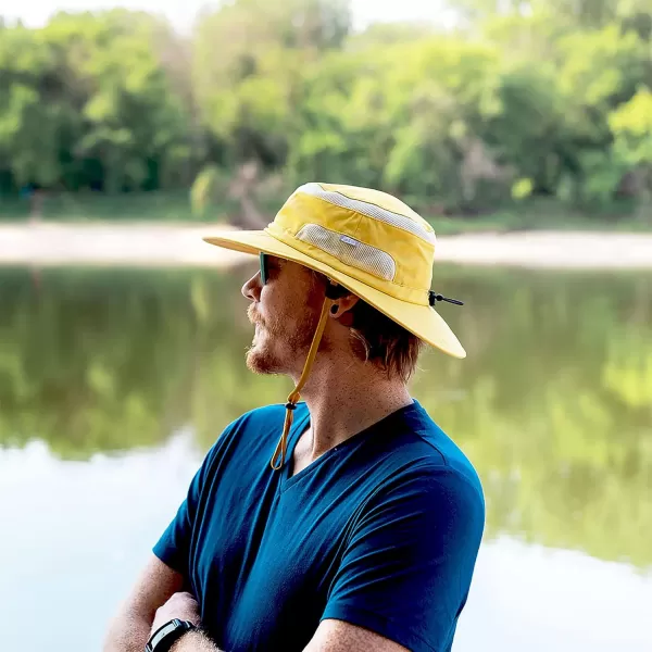 imageJAN ampamp JUL Jasper Hat  50 UPF Outdoor Hat with Mesh PanelsFoldable Jasper Hat Yellow