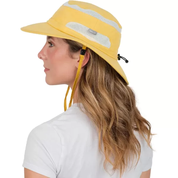imageJAN ampamp JUL Jasper Hat  50 UPF Outdoor Hat with Mesh PanelsFoldable Jasper Hat Yellow