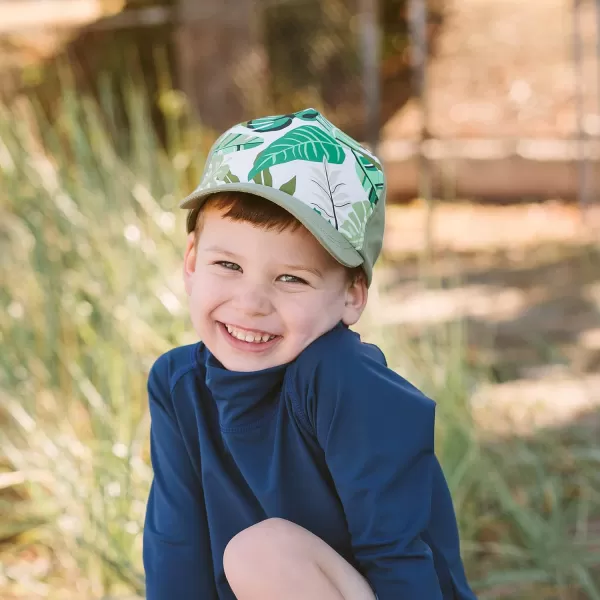 imageJAN ampamp JUL Kids Adjustable Xplorer Baseball CapGreen Tropical