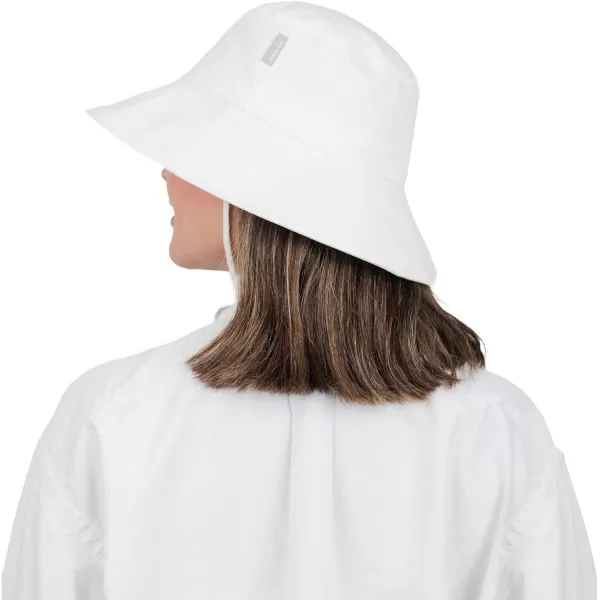 imageJAN ampamp JUL Water Repellent Bucket Sun Hat with UV Protection for WomenWhite
