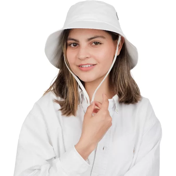 imageJAN ampamp JUL Water Repellent Bucket Sun Hat with UV Protection for WomenWhite