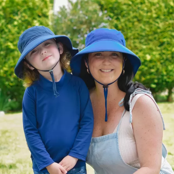 imageJAN ampamp JUL Water Resistant Sun Hat with UV Protection and Neck Flap for Men and WomenAqua Dry Adventure Navy