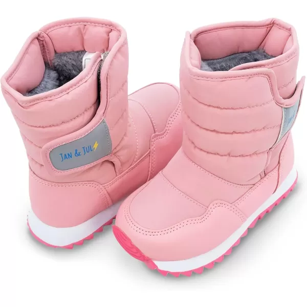 imageJAN ampamp JUL WaterResistant Snow Boots for Toddlers and KidsToastydry Tall Dusty Pink