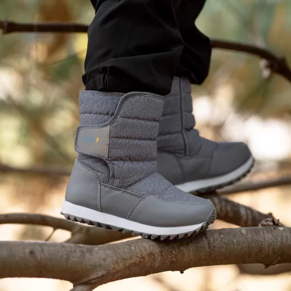 imageJAN ampamp JUL WaterResistant Snow Boots for Toddlers and KidsToastydry Tall Heather Grey