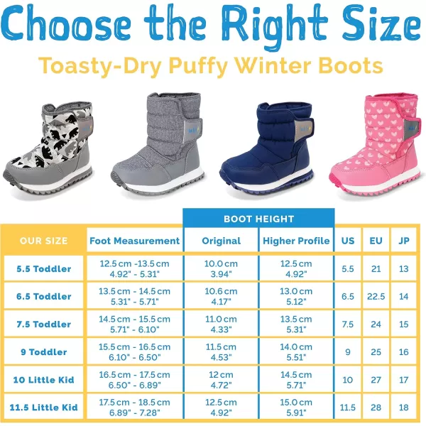 imageJAN ampamp JUL WaterResistant Snow Boots for Toddlers and KidsToastydry Tall Heather Grey