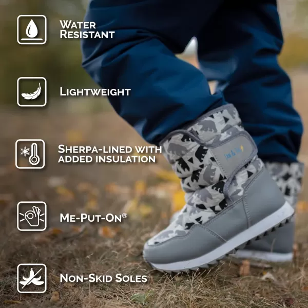 imageJAN ampamp JUL WaterResistant Snow Boots for Toddlers and KidsToastydry Tall Heather Grey