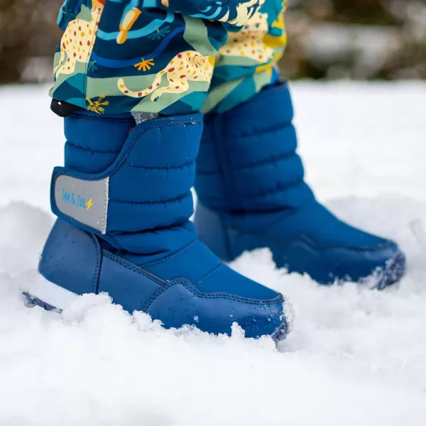 imageJAN ampamp JUL WaterResistant Snow Boots for Toddlers and KidsToastydry Tall Neon Peaks
