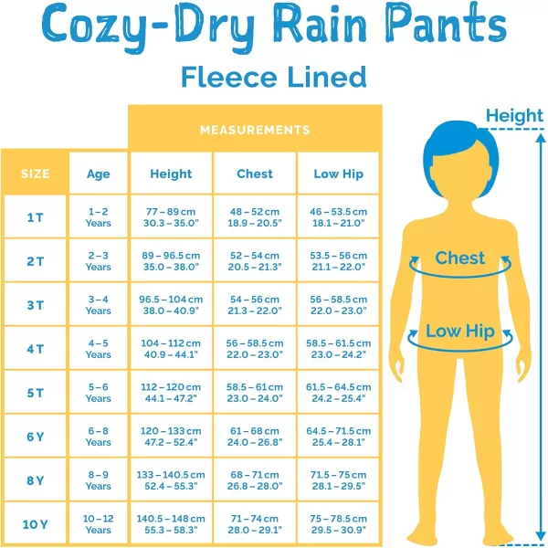 imageJAN ampamp JUL Waterproof Fleece Lined Snow and Rain Pants for Toddlers and KidsCozydry Bear