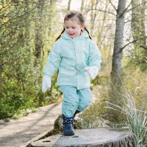 imageJAN ampamp JUL Waterproof Fleece Lined Snow and Rain Pants for Toddlers and KidsCozydry Dusty Mint