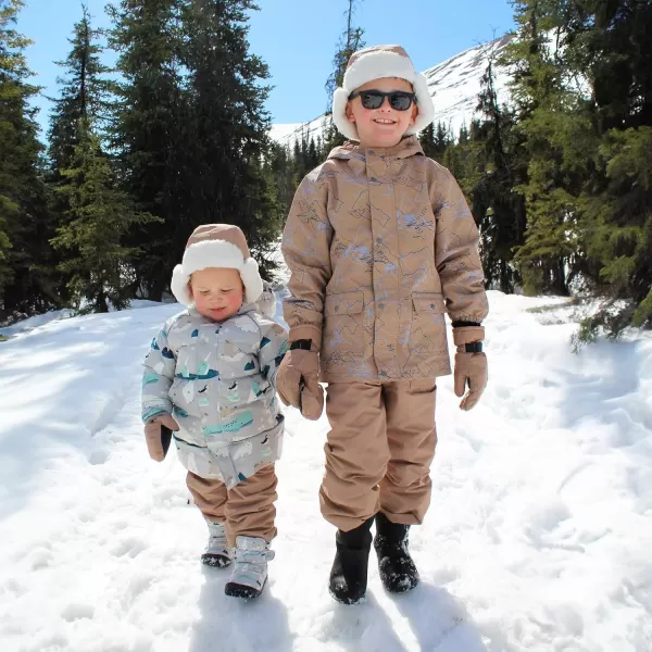 imageJAN ampamp JUL Waterproof Fleece Lined Snow and Rain Pants for Toddlers and KidsCozydry Soft Brown
