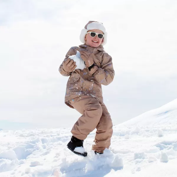 imageJAN ampamp JUL Waterproof Fleece Lined Snow and Rain Pants for Toddlers and KidsCozydry Soft Brown