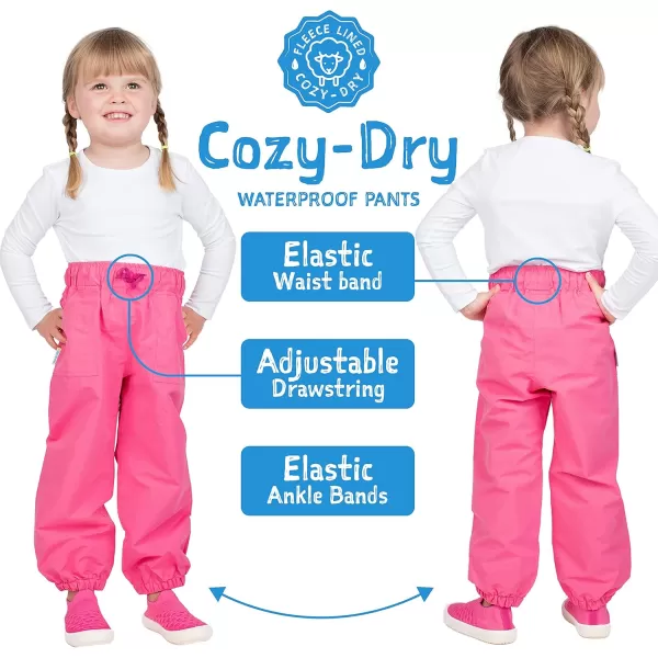 imageJAN ampamp JUL Waterproof Fleece Lined Snow and Rain Pants for Toddlers and KidsFleecelined Lavender