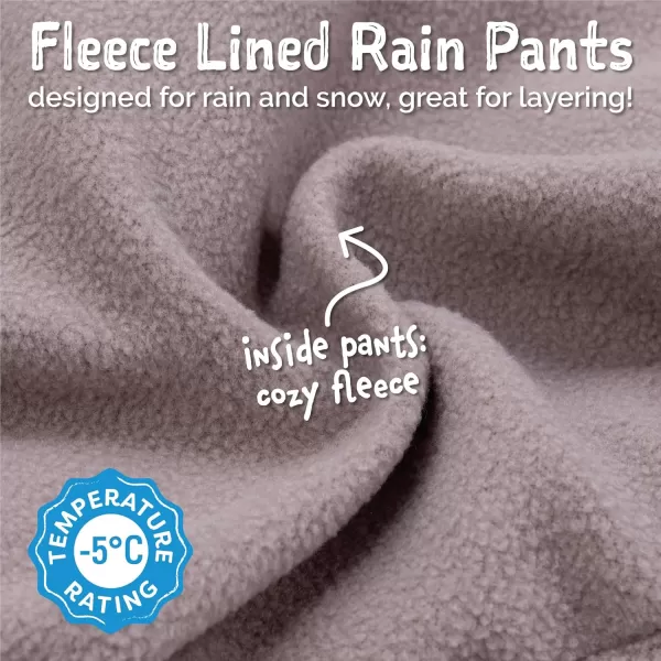 imageJAN ampamp JUL Waterproof Fleece Lined Snow and Rain Pants for Toddlers and KidsFleecelined Nebula Blue