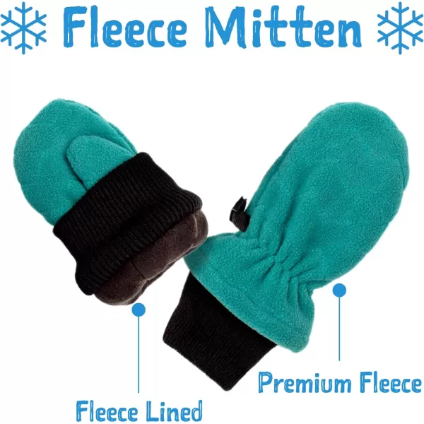 imageJAN ampamp JUL Winter Fleece Mittens for Baby and ToddlerTeal
