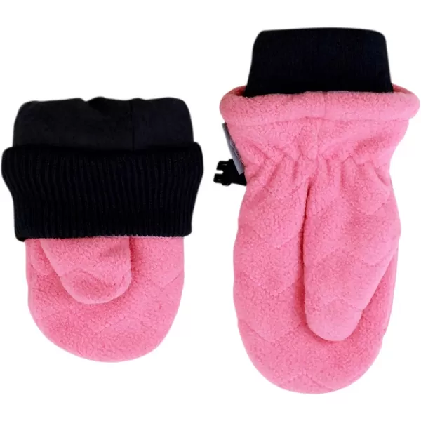 imageJAN ampamp JUL Winter Fleece Mittens for Baby and ToddlerWatermelon Pink