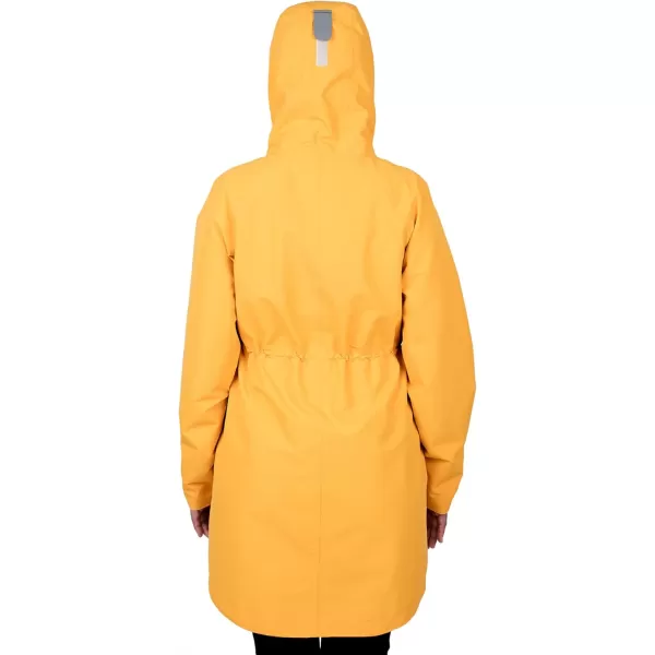 imageJAN ampamp JUL Womens Pacific Rain Jacket Waterproof ThighLength CoatYellow