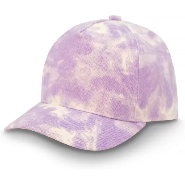 imageJAN ampamp JUL 50UPF Cotton Baseball Cap Baby Toddler KidsLavender Tiedye