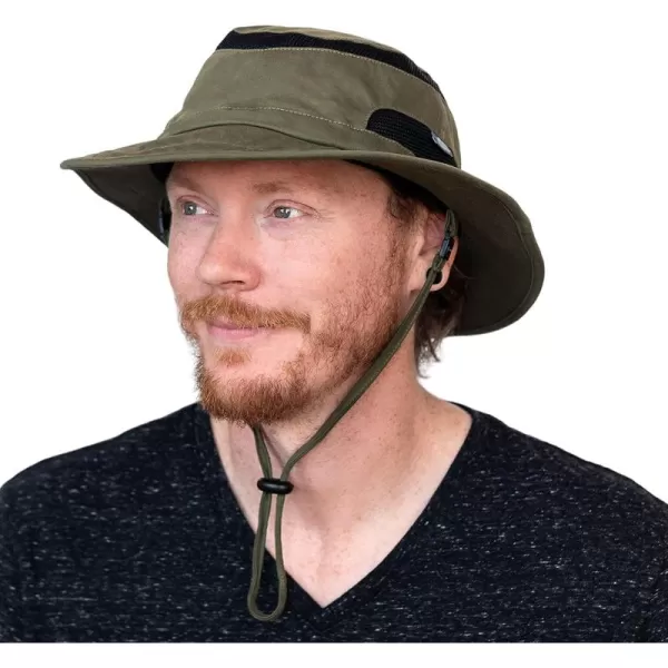 imageJAN ampamp JUL Jasper Hat  50 UPF Outdoor Hat with Mesh PanelsFoldable Jasper Hat Army Green