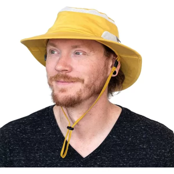 imageJAN ampamp JUL Jasper Hat  50 UPF Outdoor Hat with Mesh PanelsFoldable Jasper Hat Yellow