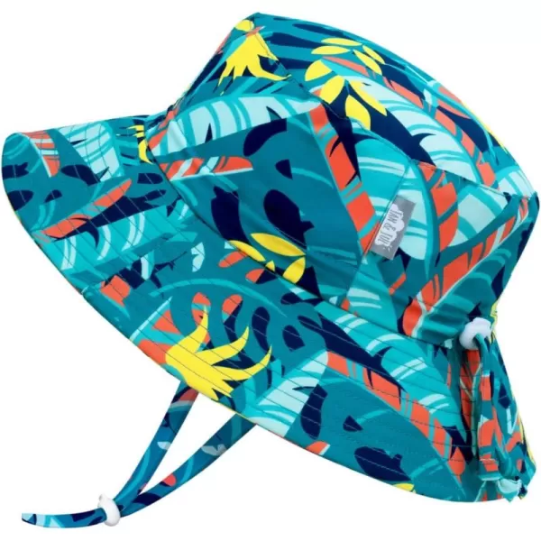 imageJAN ampamp JUL Kids 50 UPF GrowwithMe AquaDry Bucket SunHatTropical