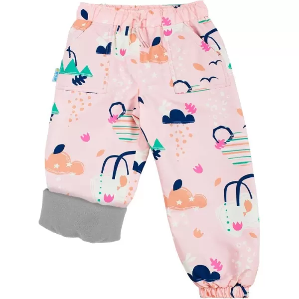 imageJAN ampamp JUL Kids Toddlers Boys Girls Cozy Dry WaterProof Rain Snow PantsFleecelined Dreamscape