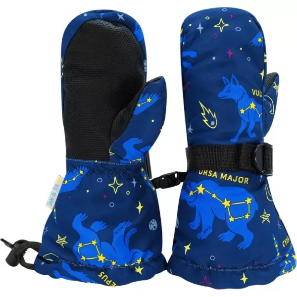 imageJAN ampamp JUL Mittens for Baby Toddler Kids Waterproof Winter Gloves for BoysWith Thumb Constellations Rated 15 