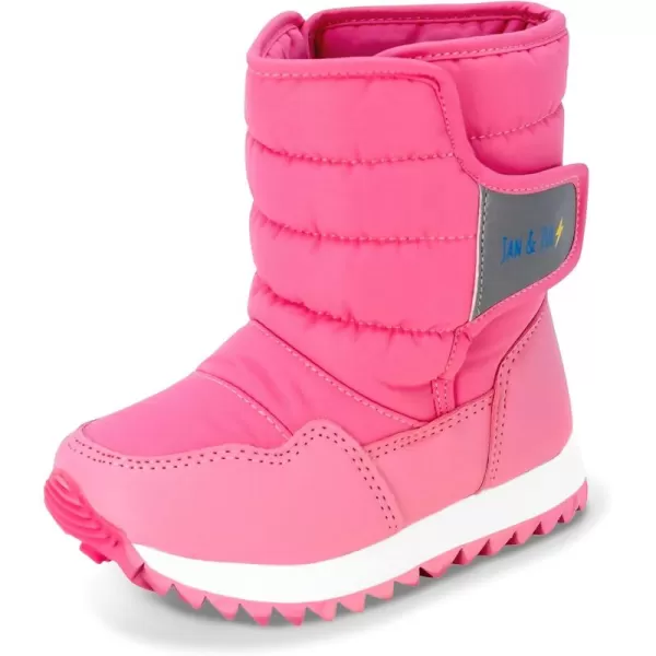 imageJAN ampamp JUL WaterResistant Snow Boots for Toddlers and KidsToastydry Tall Watermelon Pink