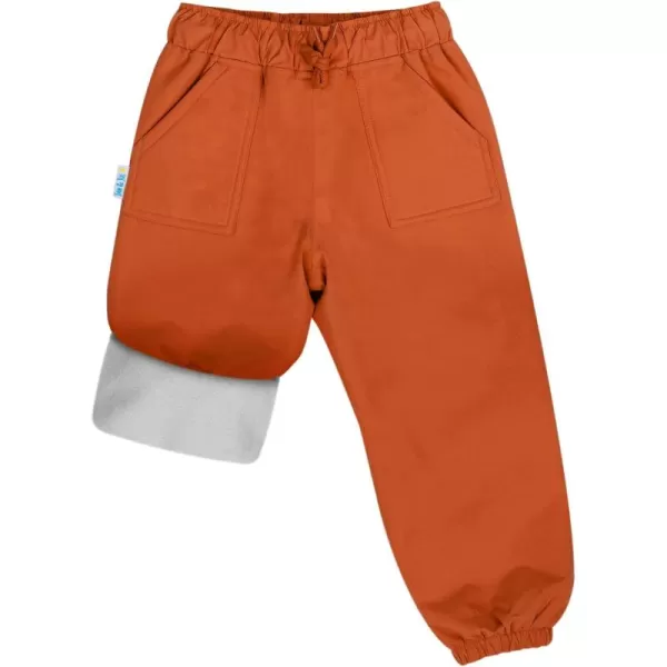 imageJAN ampamp JUL Waterproof Fleece Lined Snow and Rain Pants for Toddlers and KidsCozydry Terracotta