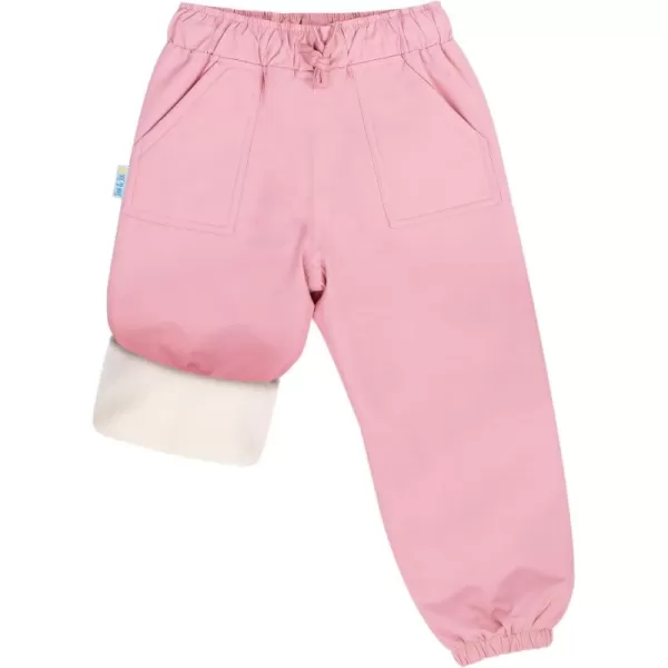 imageJAN ampamp JUL Waterproof Fleece Lined Snow and Rain Pants for Toddlers and KidsFleecelined Dusty Pink