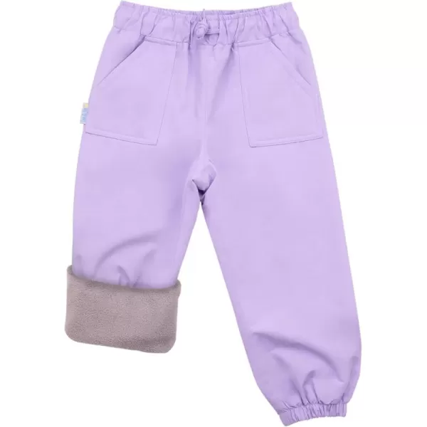 imageJAN ampamp JUL Waterproof Fleece Lined Snow and Rain Pants for Toddlers and KidsFleecelined Lavender