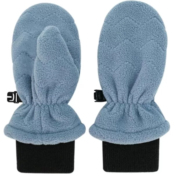 imageJAN ampamp JUL Winter Fleece Mittens for Baby and ToddlerStormy Blue