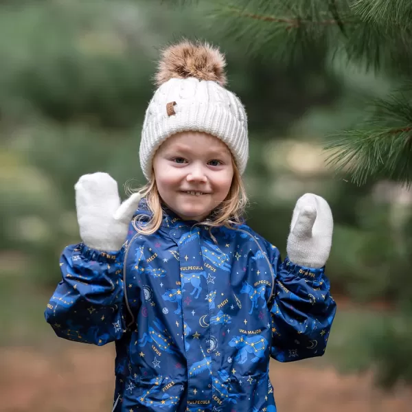 imageJAN ampamp JUL Fleece Lined Knit Mittens for Baby and ToddlerThumbless Mitten Cream