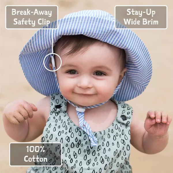 imageJAN ampamp JUL Girls GrowwithMe Cotton Bucket SunHats for Baby and KidsBirdie