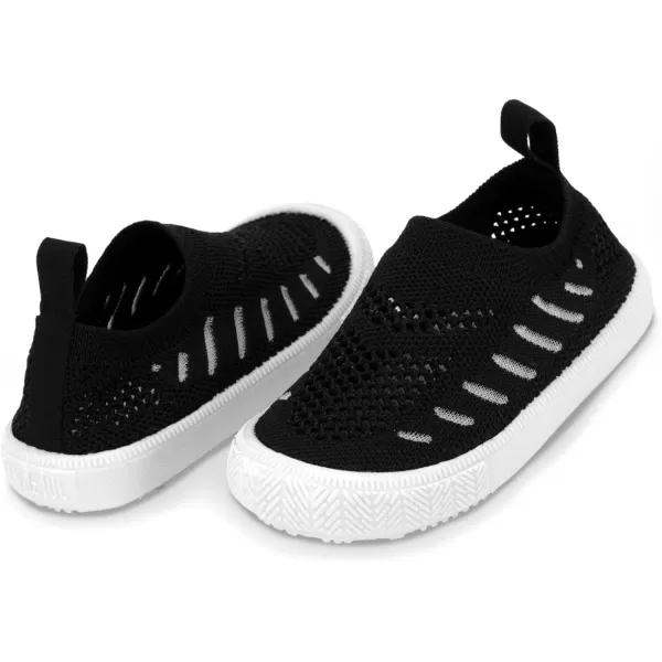 imageJAN ampamp JUL Machine Washable Knit Shoes  Breathable LightWeight Sneakers BabyToddlerLittle KidBreeze Knit Shoes Black