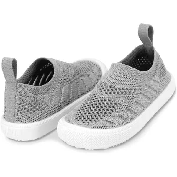 imageJAN ampamp JUL Machine Washable Knit Shoes  Breathable LightWeight Sneakers BabyToddlerLittle KidBreeze Knit Shoes Grey