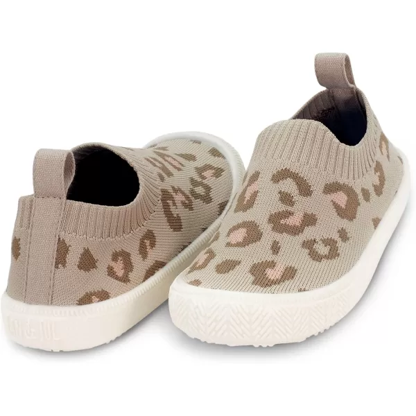 imageJAN ampamp JUL Machine Washable Knit Shoes  Breathable LightWeight Sneakers BabyToddlerLittle KidGraphic Knit Shoes Leopard