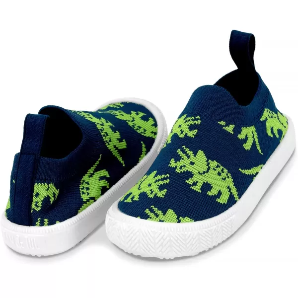 imageJAN ampamp JUL Machine Washable Knit Shoes  Breathable LightWeight Sneakers BabyToddlerLittle KidGraphic Knit Shoes Triceratops