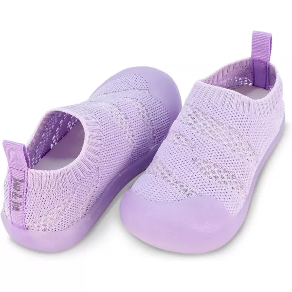imageJAN ampamp JUL Machine Washable Knit Shoes  Breathable LightWeight Sneakers BabyToddlerLittle KidJelly Jumper Flow Shoes Lavender