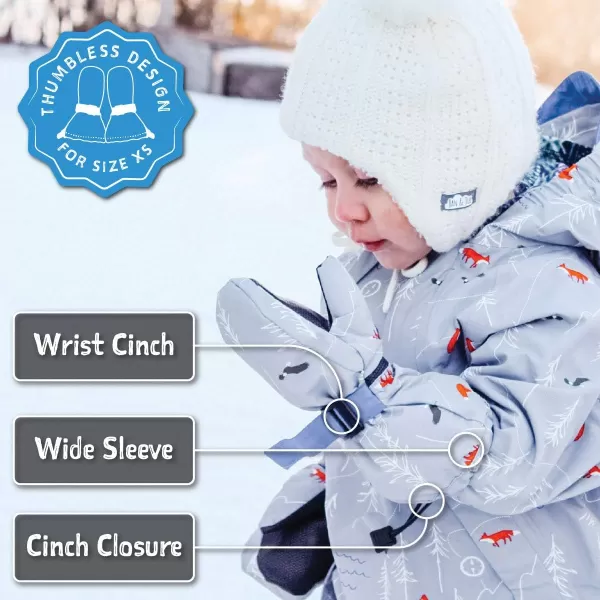 imageJAN ampamp JUL Mittens for Baby Toddler Kids Waterproof Insulated Winter Gloves for GirlsWith Thumb Hot Pink Rated 15 