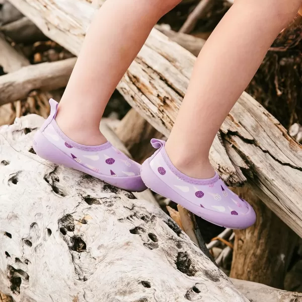 imageJAN ampamp JUL QuickDry Water Shoes for Baby ampamp Toddler with Flexible SolesLavender Ice Cream