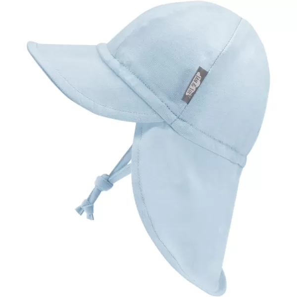 imageJAN ampamp JUL Sun Soft Baby Cap  Cotton Neck Flap Hat for LittlesBlue