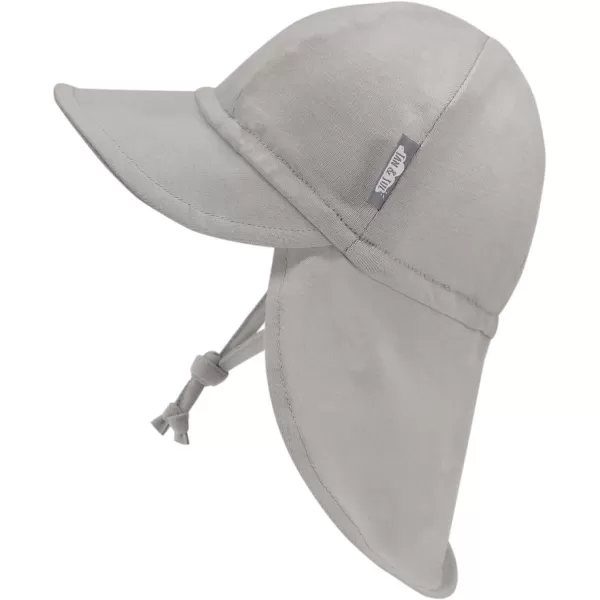 imageJAN ampamp JUL Sun Soft Baby Cap  Cotton Neck Flap Hat for LittlesGrey