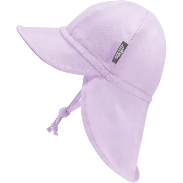 imageJAN ampamp JUL Sun Soft Baby Cap  Cotton Neck Flap Hat for LittlesLavender