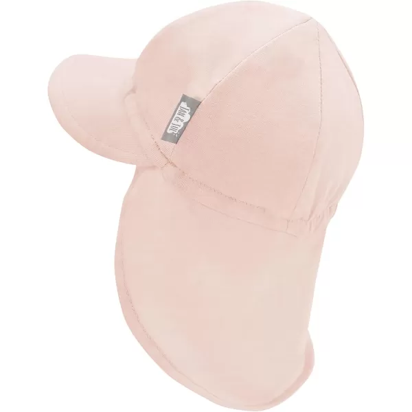 imageJAN ampamp JUL Sun Soft Baby Cap  Cotton Neck Flap Hat for LittlesLight Pink