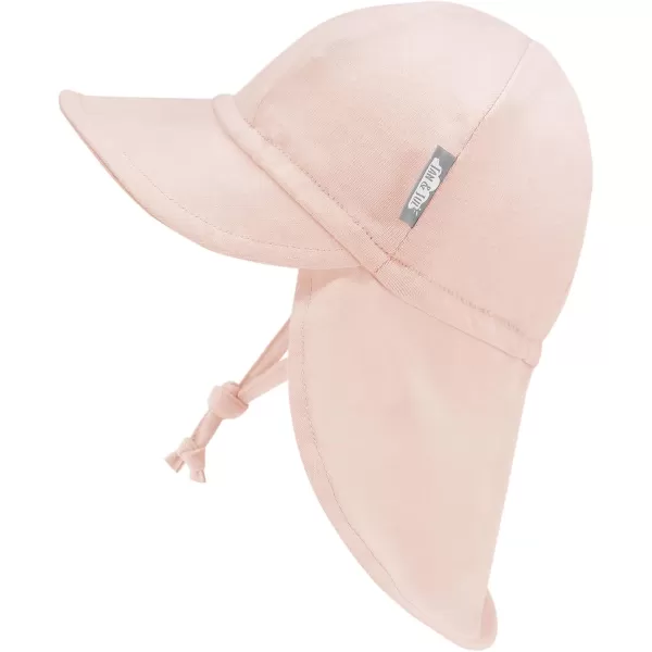 imageJAN ampamp JUL Sun Soft Baby Cap  Cotton Neck Flap Hat for LittlesLight Pink