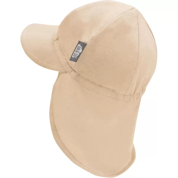imageJAN ampamp JUL Sun Soft Baby Cap  Cotton Neck Flap Hat for LittlesOat