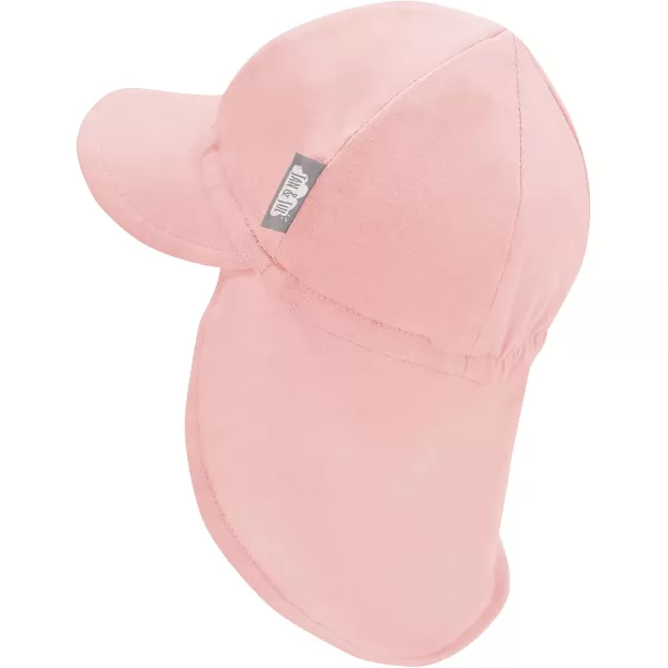 imageJAN ampamp JUL Sun Soft Baby Cap  Cotton Neck Flap Hat for LittlesRose Quartz