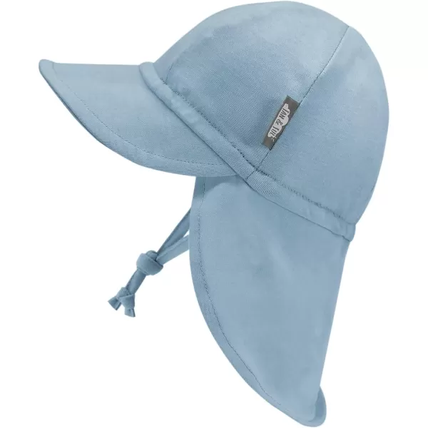 imageJAN ampamp JUL Sun Soft Baby Cap  Cotton Neck Flap Hat for LittlesStormy Blue