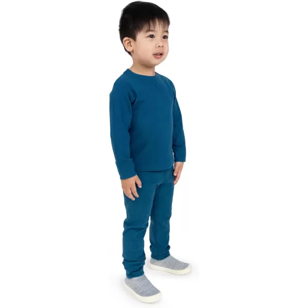 imageJAN ampamp JUL Thermal Base Layer Top for Toddlers and KidsDeep Blue