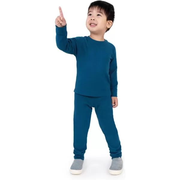 imageJAN ampamp JUL Thermal Base Layer Top for Toddlers and KidsDeep Blue